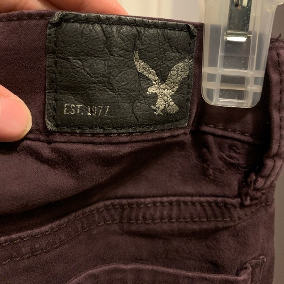 3/$30 Skinny Purple AEO jeggings - Picture 7 of 7